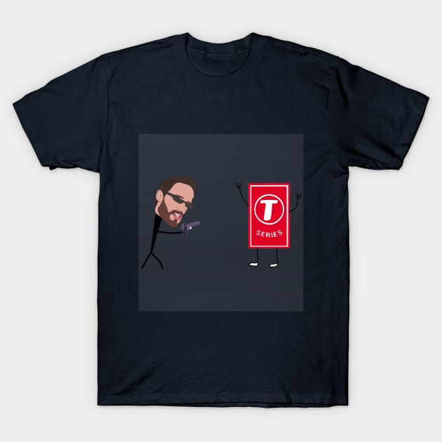 Pewdiepie VS T Series T-Shirt by Lp_DO